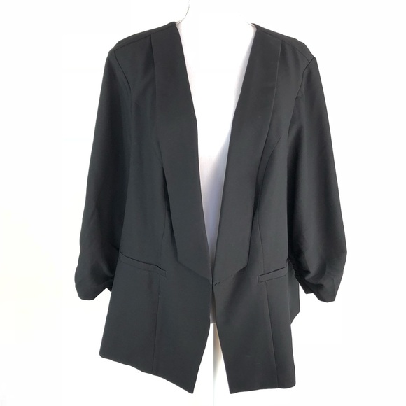 torrid Jackets & Blazers - Torrid Ruched Sleeve Blazer